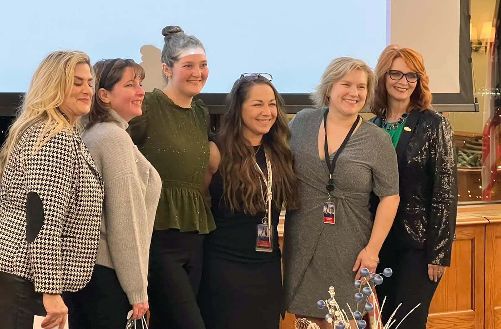 Elizabeth McClain meeting with the Women's International Network of Utility Professionals